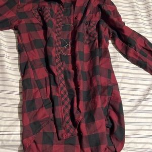 Hot topic woman’s flannel shirt